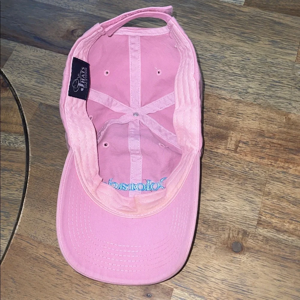 Pink Colorado‎ Baseball Cap with Blue Embroidery